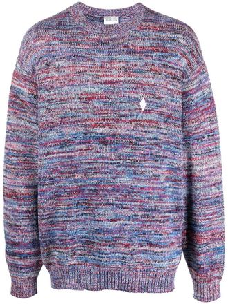 Marcelo Burlon Trui met logopatch - Paars