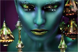 Schubiger M&ouml;bel Digitaldruck auf Glas Galactica 80x120 cm