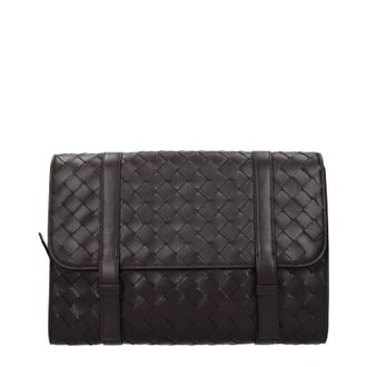 Bottega Veneta Herens Crossbodytassen Bruin/Donker Chocolade Leer