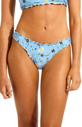 Seafolly Mini Hipster Bikini Bottoms in Powder Blue at Nordstrom, Size 10 Us