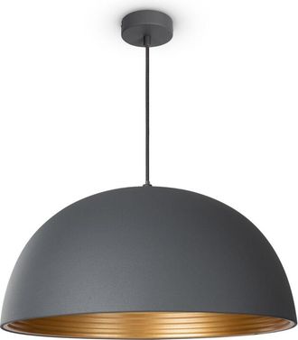 Paco Home Paco Home - L&aacute;mpara De Suspensi&oacute;n Comedor Colgante Cocina Mesa Comedor Industrial Moderna L&aacute;mpara Colgante - Antracita, Blanco (&oslash;40.5 Cm)