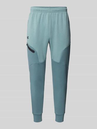Under Armour Sweatpants mit Logo Modell Unstoppable in Mint, Gr&ouml;&szlig;e XXL
