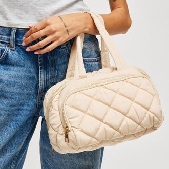 Urban Expression Zip Me Pretty - Quilted Puffer Travel Organizer in Cream at Nordstrom