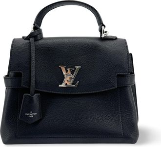 Louis Vuitton Lockme Ever Leather Black Calfskin Handbag (Pre-Owned)