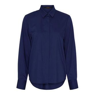 BTF-CPH Btfcph - Bamboe Shirt - Dames - Blouses & Shirts - Blauw - Maat: XL Zijde