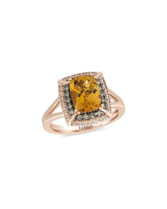 Le Vian Cinnamon Citrine 14K Rose Gold 2.10 ct. tw. Diamond & Citrine Ring