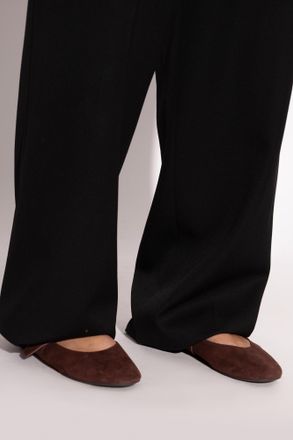 Tory Burch Suede Ballet Flats, Womens, Brown