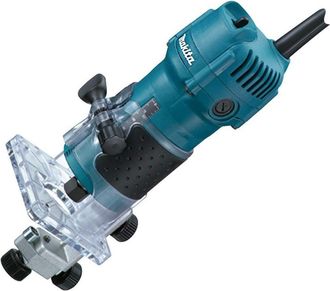 Trade Shop Trade Shop - Rifilatore 6mm Fresatrice 530w 3000rpm Ad Immersione Makita 3709 A Base Fissa