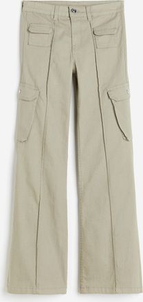 H&M Ausgestellte Cargohose - Green