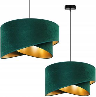 OEM L&aacute;mpara Colgante De Techo L&aacute;mpara De Techo Pantalla De Terciopelo Dorado