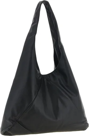 Maison Kitsun&eacute; Triangle Shoulder Bag - Black