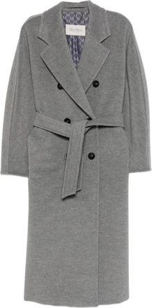 Max Mara Madame 101801 Icon Coat - Dames - Jas met riem - Grijs - S - Wol - Jassen