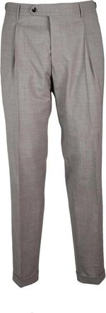 Berwich Virgin Wool/Elastane Trousers - Grey