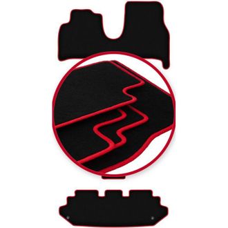 OEM Alfombrillas Carlux-red Para Lancia Phedra 7 Plazas (2002-2010)