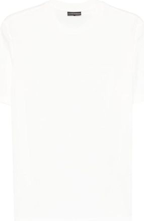 Emporio Armani White Crew Neck Logo T-shirt