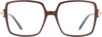 Tom Ford FT5915-B005 Oversized Square-Frame Eyeglasses - Brown