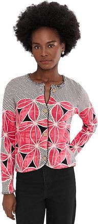 Nic+Zoe Gallery Walk Cardigan Womens Sweater Pink : SM, Cotton