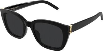 Saint Laurent Cat Eye Zonnebril - Dames - Zonnebrillen - Zwart - 53 MM - Accessoires