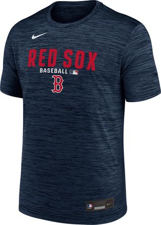 Nike Boston Red Sox Authentic Collection Nike Mens Dri-FIT MLB T-Shirt in Blue | 02ER44BBQ-RMG