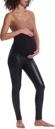 Commando Faux Leather Maternity Leggings SLG89 Womens Casual Pants Black : XS (0-2), Elastane/Faux Leather/Polyamide