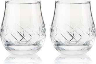 Viski Admiral Crystal Heavyweight Bourbon Glasses Set of 2 in Clear at Nordstrom