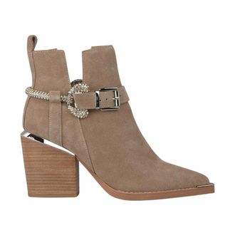Alma En Pena Alma EN Pena, Schoenen, Dames, Beige, 38 EU, Enkellaarzen met strass stijgbeugel