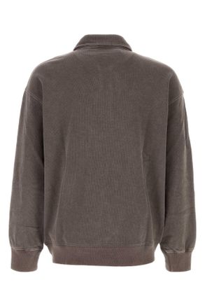 Carhartt Work in Progress Mens Chocolate Cotton Harper Polo Tobaccogarmentdyed Exterior Exterior: T-shirts And Polos