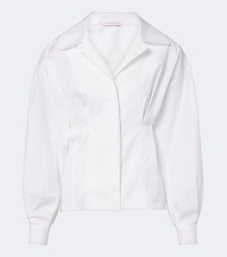 Carolina Herrera Cotton-blend poplin shirt