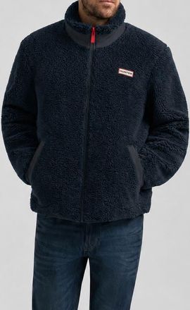 Hunter Aurthur Faux Shearling Jacket in Salute Navy at Nordstrom, Size Xx-Large