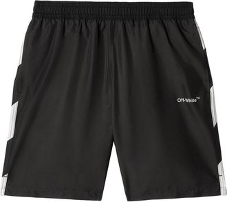 Off-white Diag Surfer Swimshorts - men - Polyester - L - Black