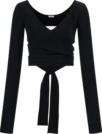 Ferragamo Maglione Cache-Coeur - Nero