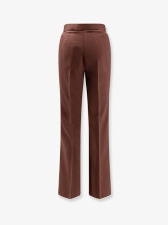 Pinko Womens Viscose Trousers Brown