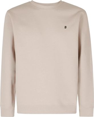 Dondup Regular-fit Crew-neck Sweatshirt - Heren - Sweatshirts - Bruin - M - Katoen - Hoodies & sweatvesten