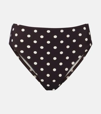 Karla Colletto Polka-dot bikini bottoms
