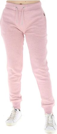 Superdry Roze Bedrukte Broek Herfst/Winter - Dames - Sweatpants - Roze - XS - Katoen - Broeken