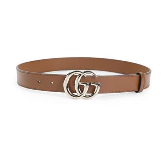 Gucci Belts, female, Brown, 80 CM, GG Marmont Thin Belt