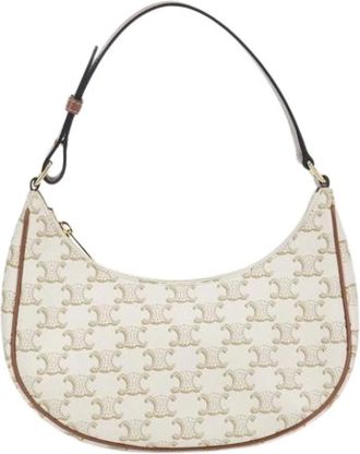 Celine Pre-owned Shoulder Bags, female, White, Size: ONE SIZE Pre-owned Vintage Shoulder Bag