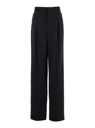 Saint Laurent Black Wide Leg Pant