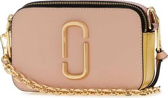 Marc Jacobs Womens Snapshot Crossbody Bag Pink Leather