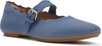 FitFlop Delicato Wave Edge Canvas Mary Janes in Cosmic Blue at Nordstrom, Size 8.5