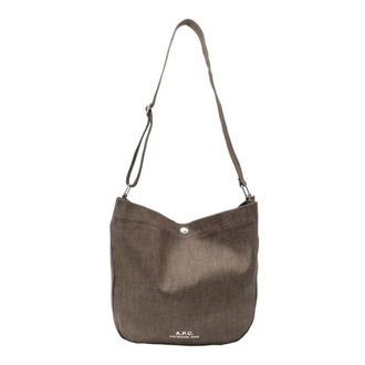 A.P.C. Shoulder Bags, female, Brown, Size: ONE SIZE Bolso marron A.p.c