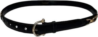 Celine Pre-owned Vintage Leren Riem - Dames - Vintage Accessoires - Zwart - ONE Size - Leer - Vintage