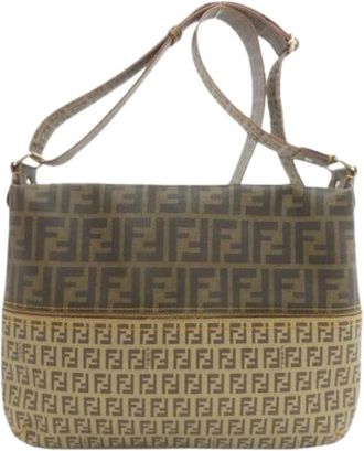 Fendi Pre-owned Cross Body Bags, female, Brown, Size: ONE SIZE Pre-owned Vintage Shoulder Bag