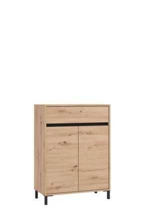 HOME AFFAIRE Schuhkommode »Flannan, Schuhregal, Schuhschrank, Gesamthöhe 109,5 cm« drei Regale und eine Schublade, Gesamtbreite 80 cm