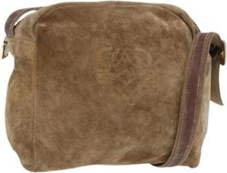 Loewe Pre-owned Shoulder Bag - Dames - Vintage Schoudertas - Bruin - ONE Size - Su&egrave;de - Vintage