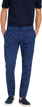 Mason's George Coolpocket Cargo Broek - Heren - Slim Fit Broeken - Blauw - 2XL - Katoen - Broeken
