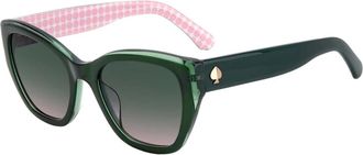 Kate Spade New York Donkergroen/Groen Shaded Zonnebril Yolanda/S - Dames - Zonnebrillen - Groen - 51 MM - Accessoires