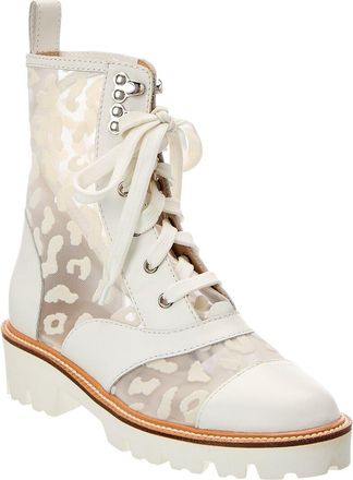 Baldinini Leather & Mesh Ankle Boot