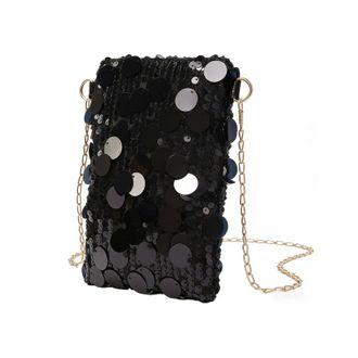 Generic Little Diamond Phone Bag Women and Girls, Sparkly Clutch Mini Cross Body Bag Women Phone Pouch with Chain, Small Crossbody Bags for Womens, Mobile Pho