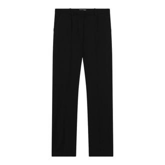 Balenciaga Slim Tailored Pantalon - Dames - Slim Fit Broeken - Zwart - S - Katoen - Broeken